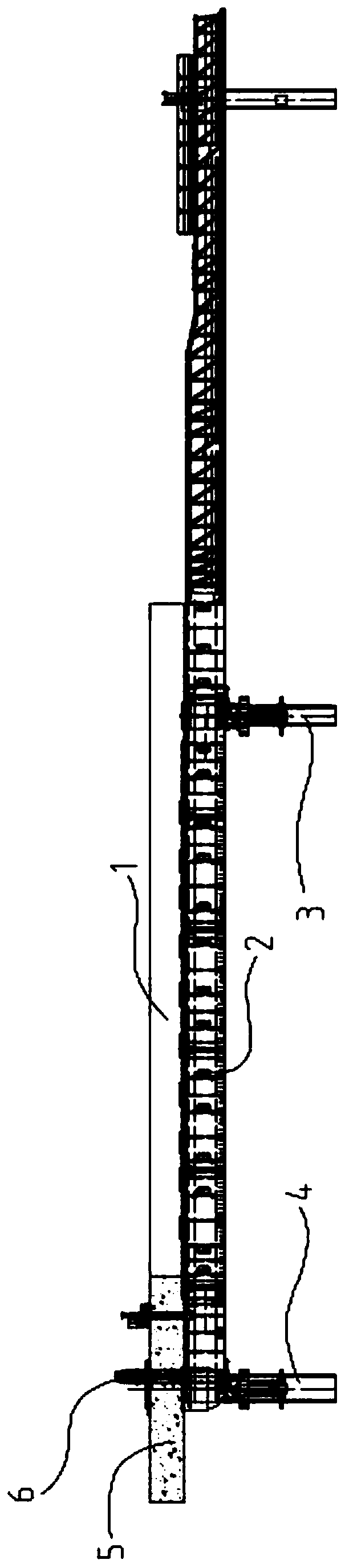 Construction method of 55-m moving framework cast-in-situ super-span continuous box girder