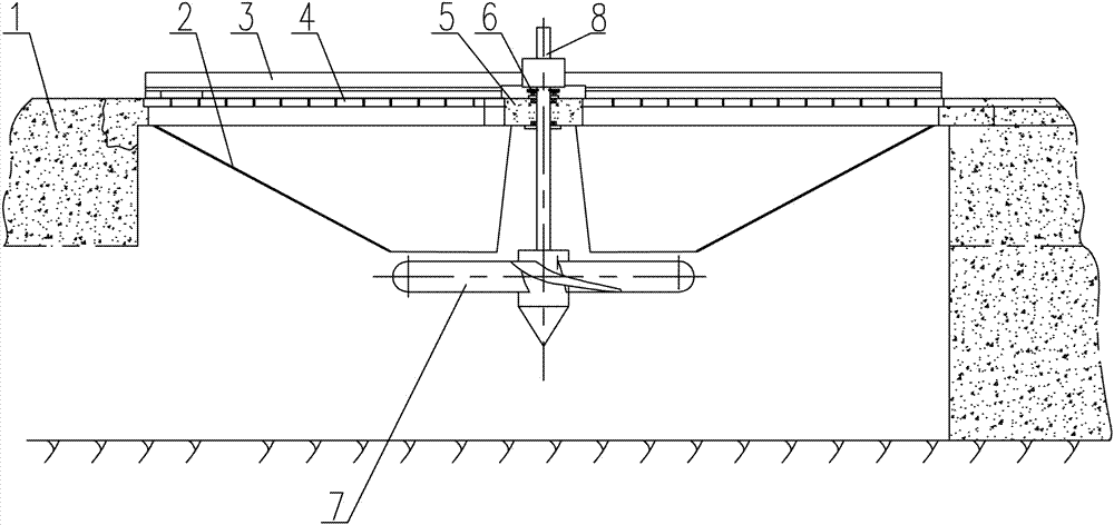 Decontamination device and method for a bottom grille