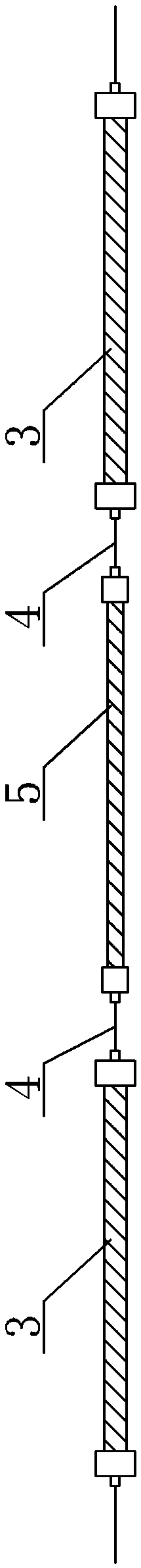 A leaky cable arrangement method applied to a strip-shaped narrow and long area