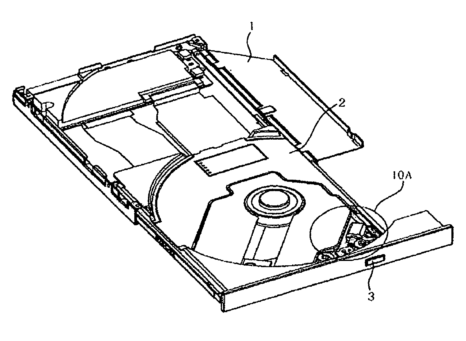 Tray locking mechanism used in an optical disk drive
