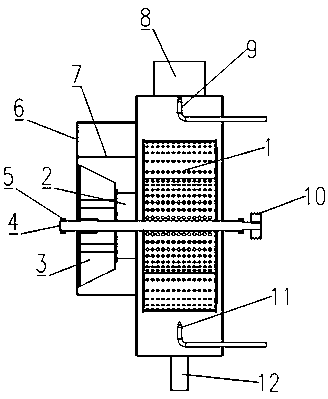 Dynamic wave and supergravity integrated dust removal purification device