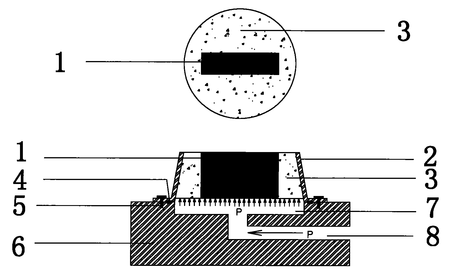 Test method for anti-permeability performance of fluid sealant and concrete bonding sample interface