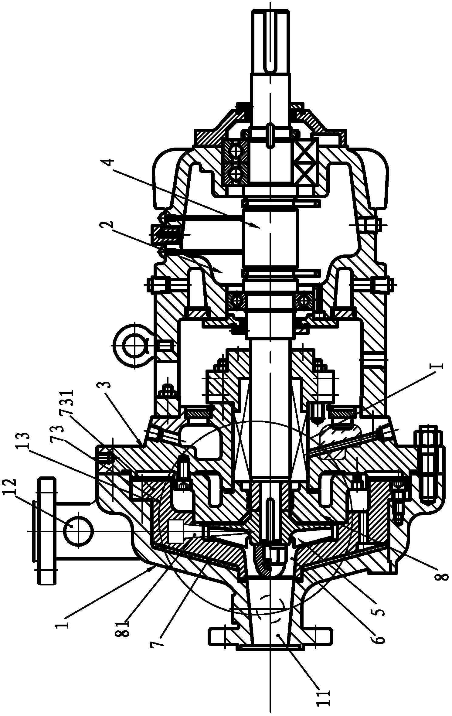 Dual-shell small-flow centrifugal pump