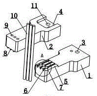 Sliding adjusting device for processing alloy aluminum plates