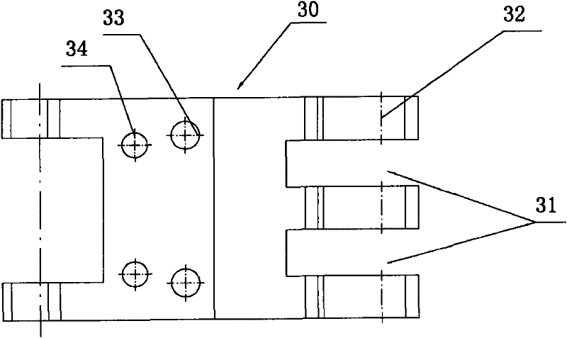 Processing fixture and assembling method for long-hinge part