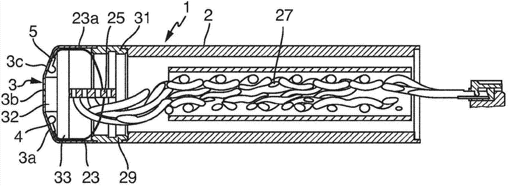 Temperature sensor and thermal flow rate measurement device