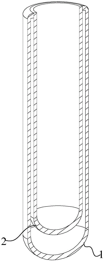 Efficient solar vacuum tube and processing process thereof