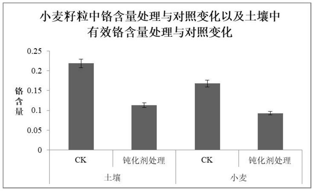 Passivating agent for safely planting crops in medium-light chromium-polluted farmland and broadcasting method of passivating agent