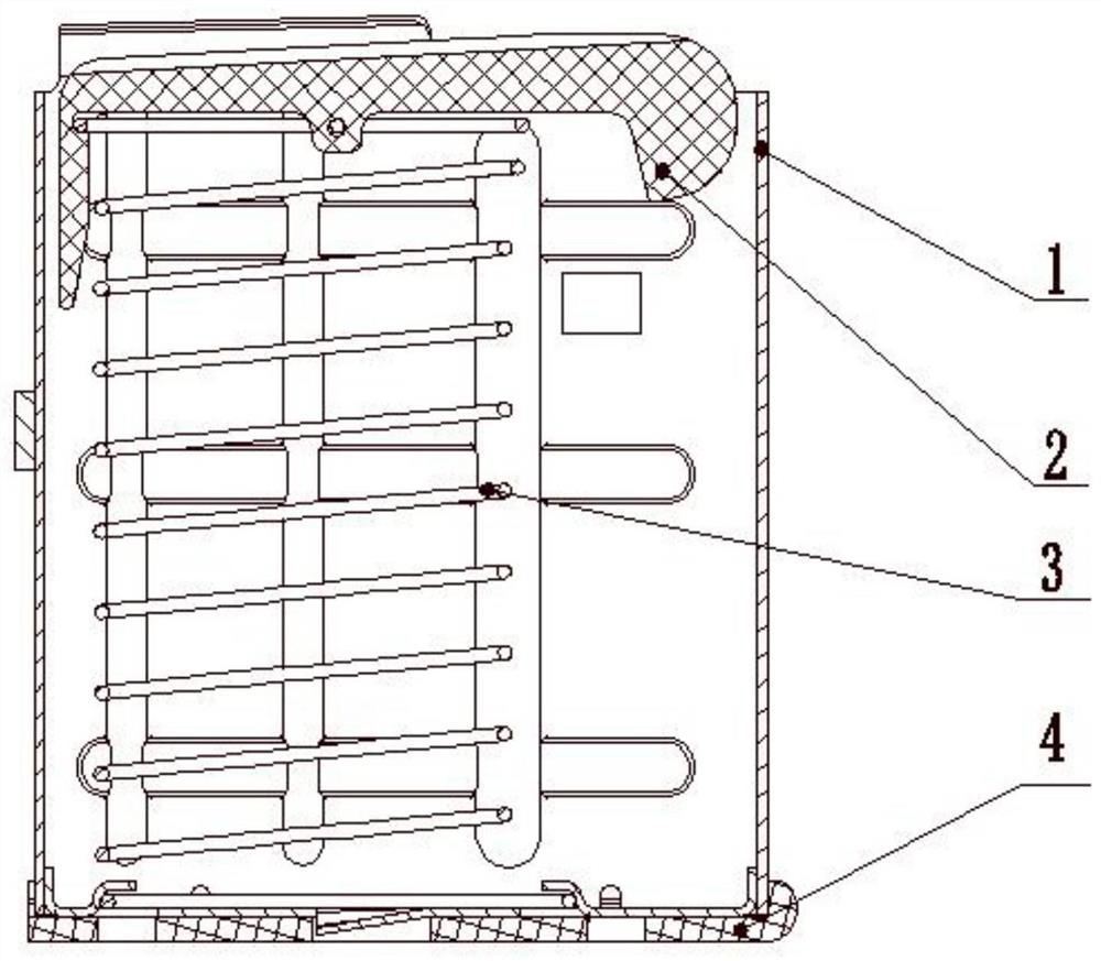 Single-row magazine bullet supporting plate structure