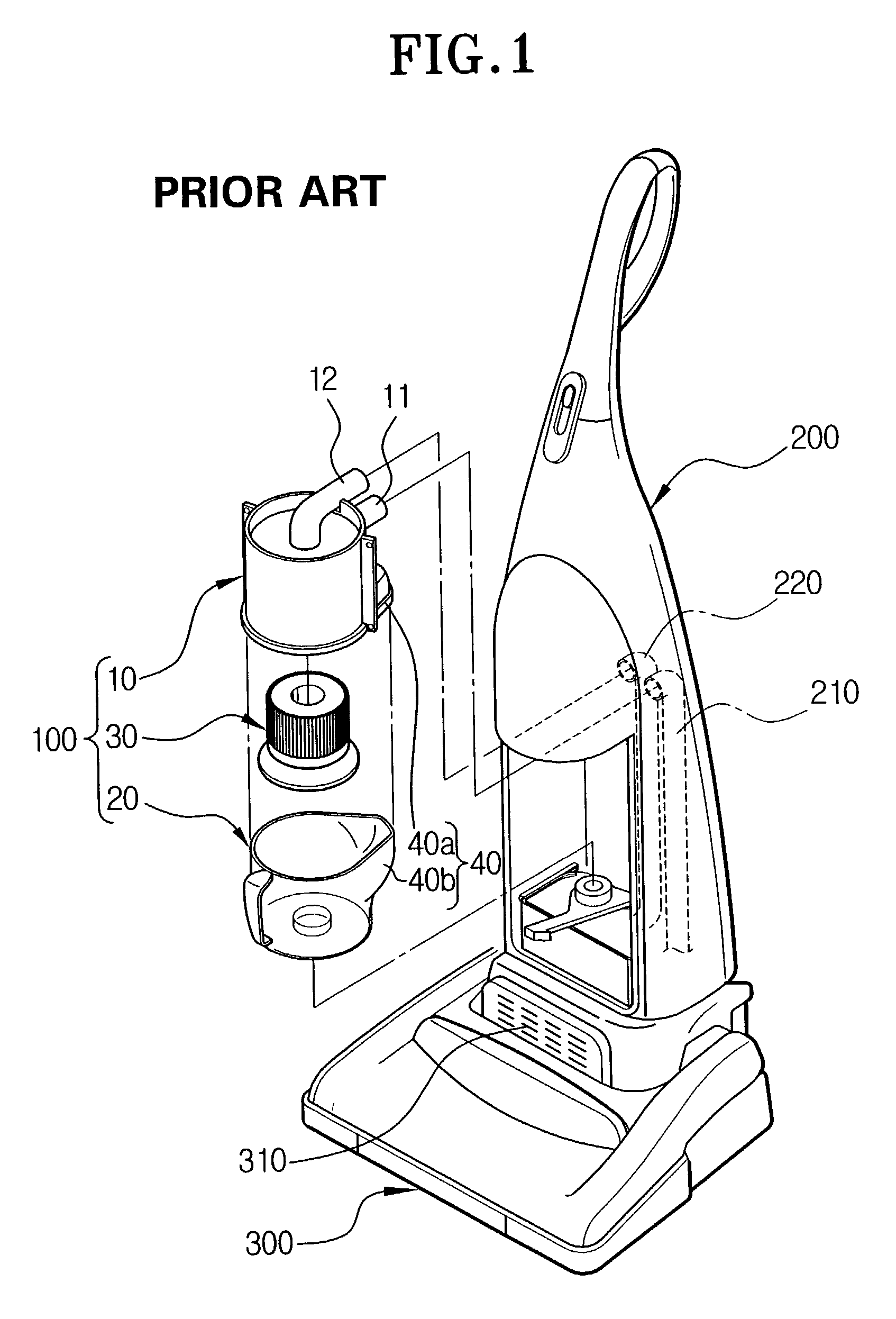 Vacuum cleaner with ultraviolet sterilization lamp