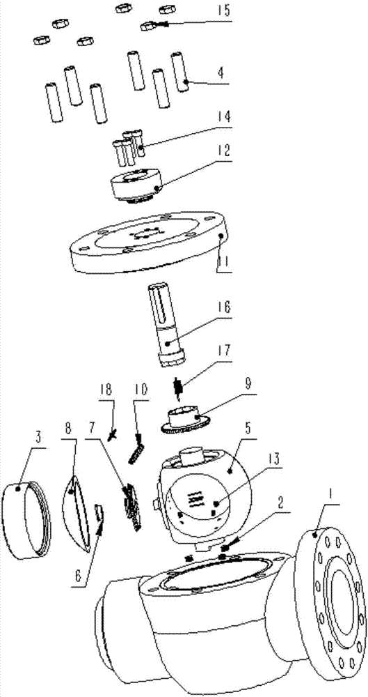 Forced-sealing ball valve and valve ball height adjusting mechanism thereof
