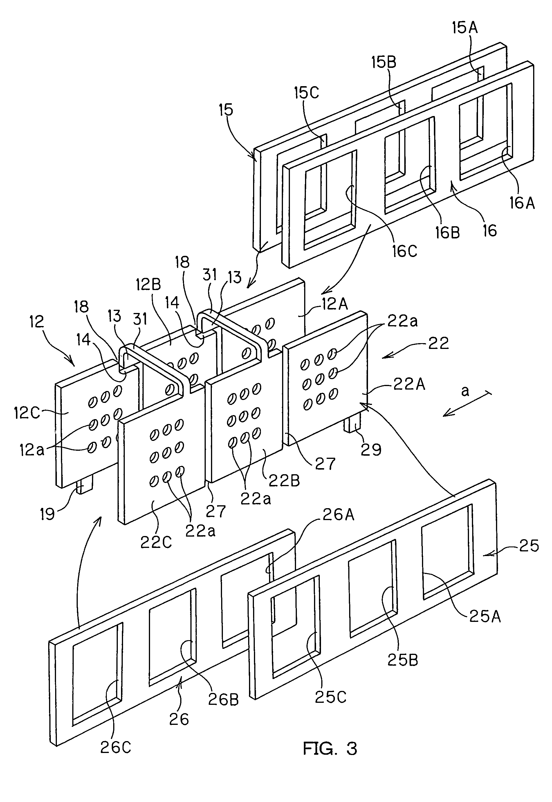 Separator for flat-type polymer electrolyte fuel cells