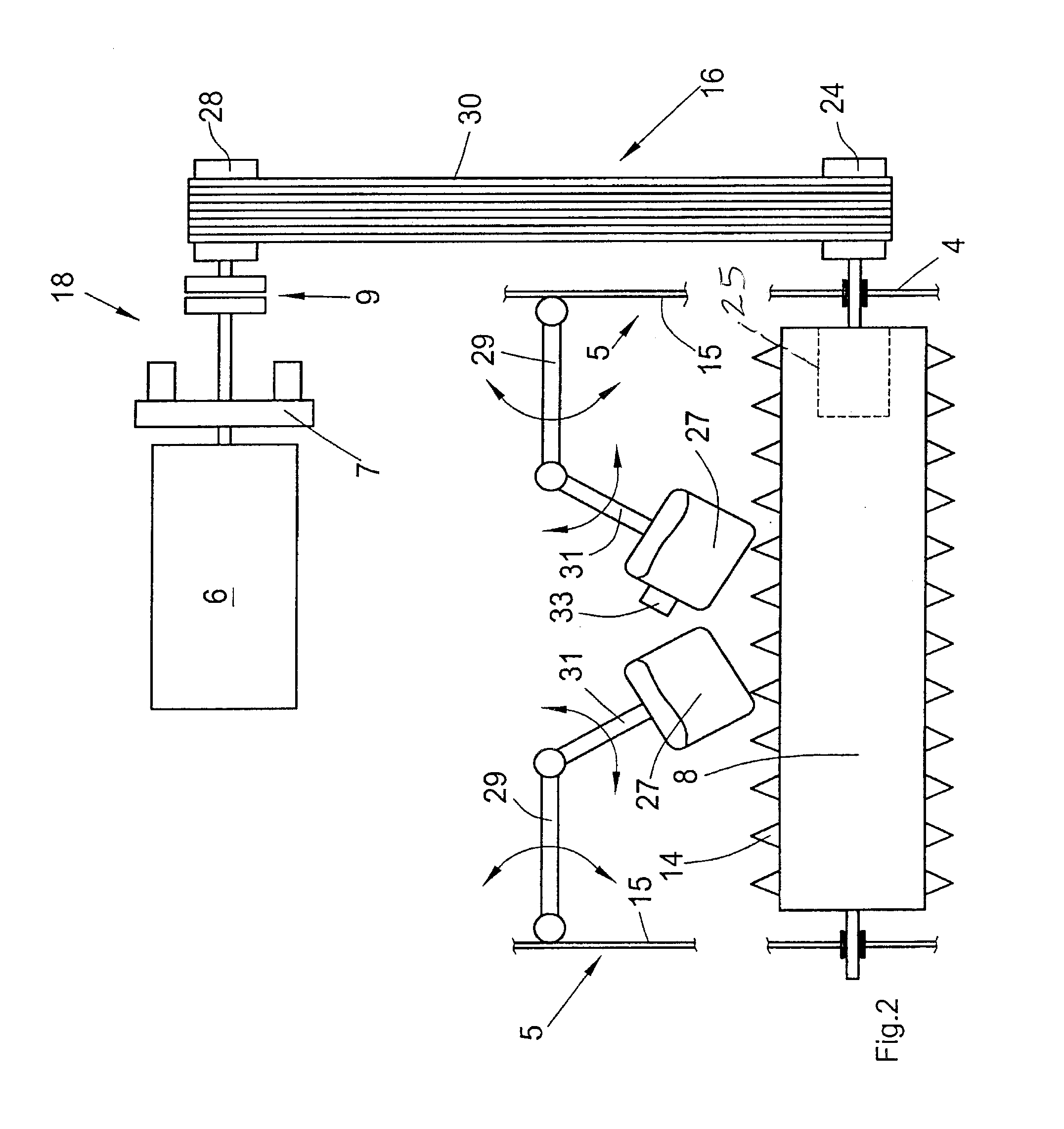 Construction machine for machining floor surfaces