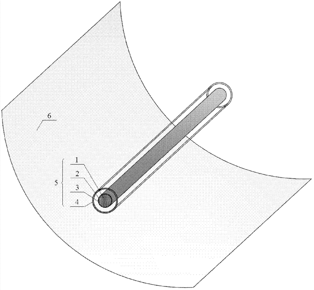 A metal foam carrier catalytic bed solar energy absorption reaction device