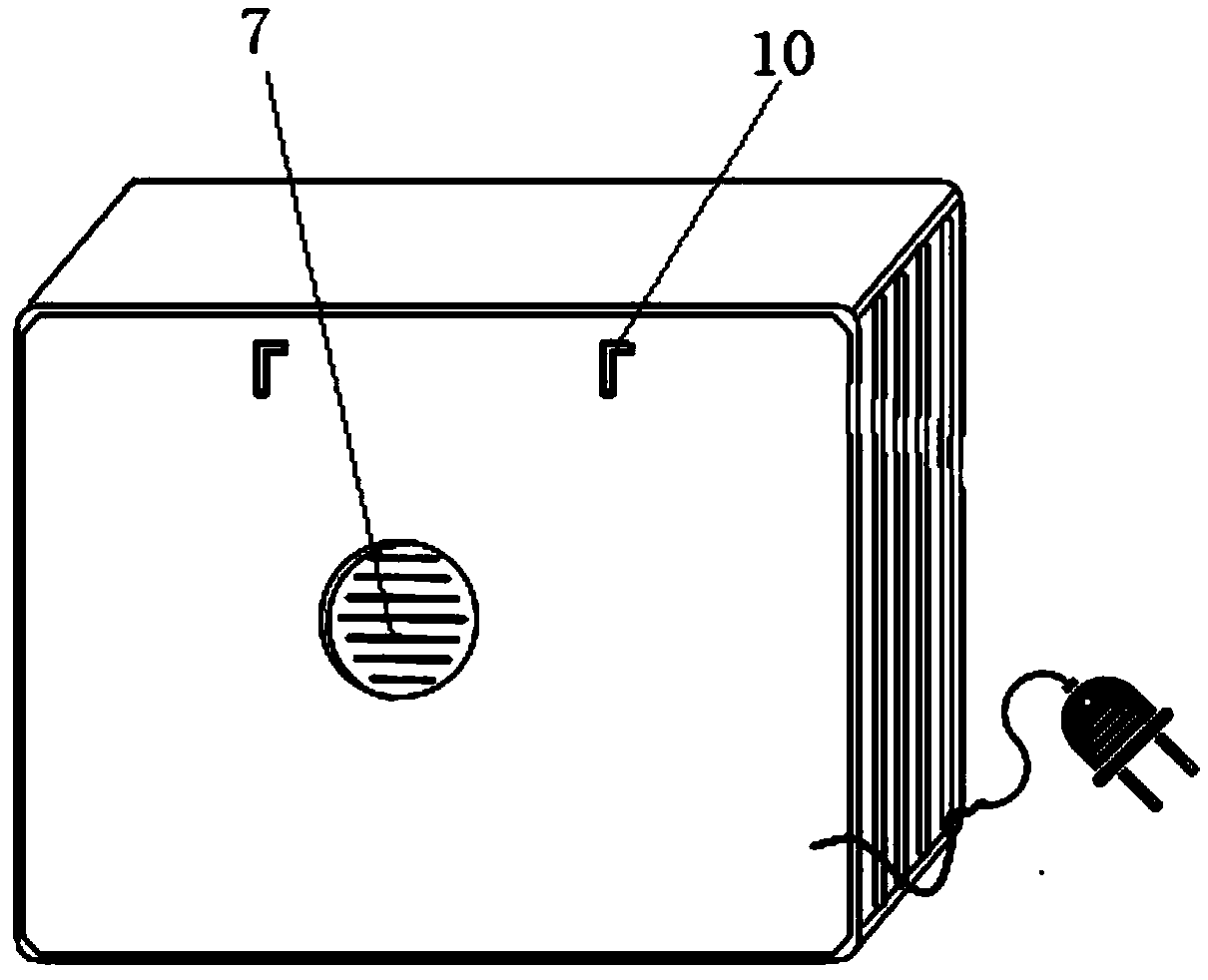 Device applied to sitting defecation