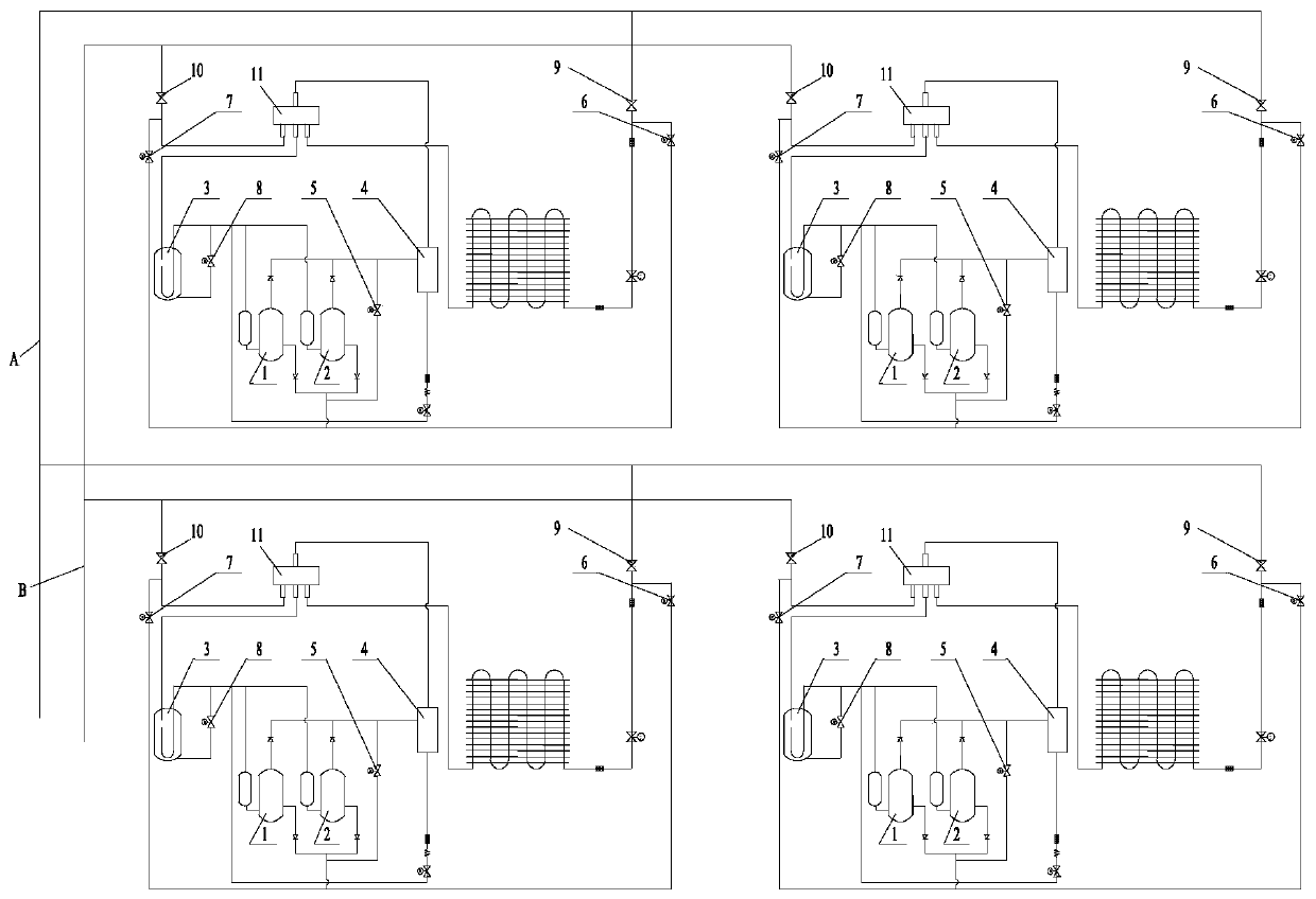 Compressor module, multi-module unit, multi-module unit oil equalization control method