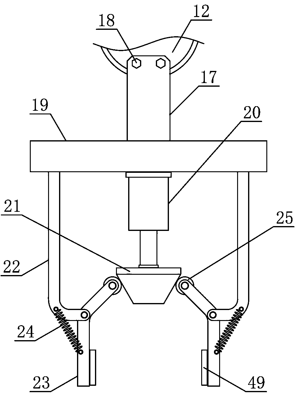 Pipe fitting turning and conveying device