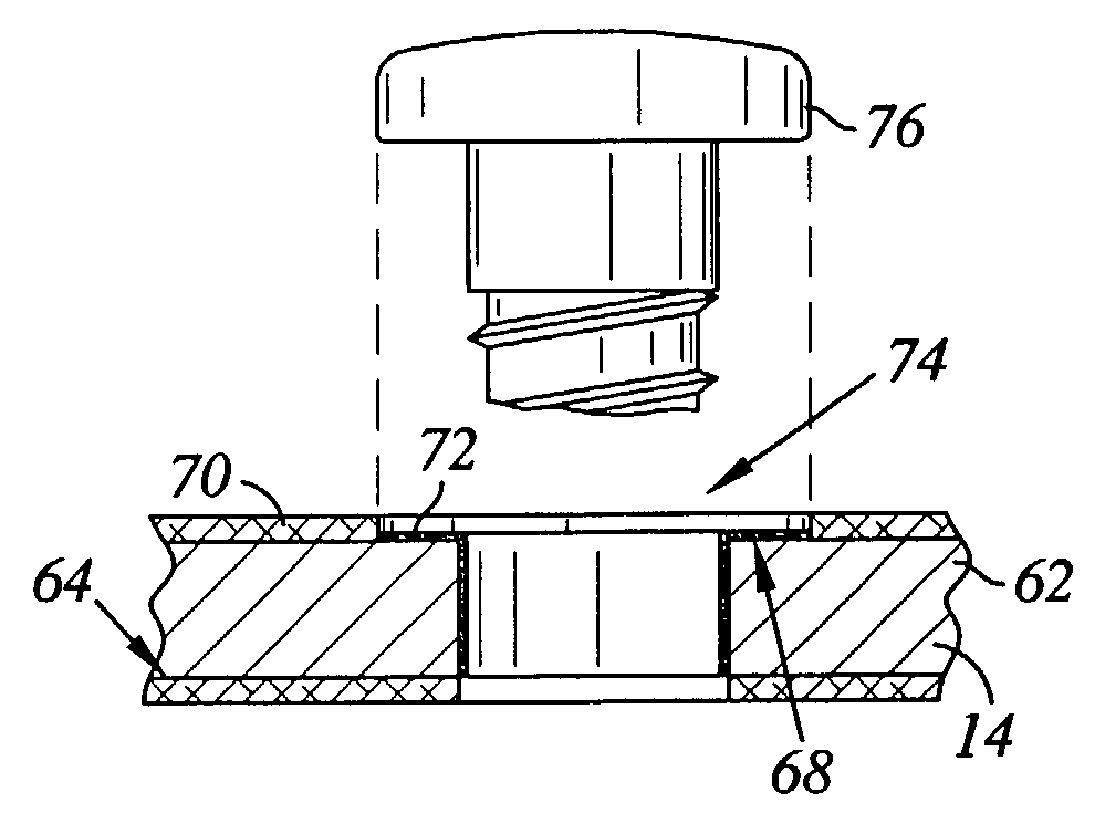 Disk drive housing member including an electrically insulative coating and metallic platings and method of manufacturing the same