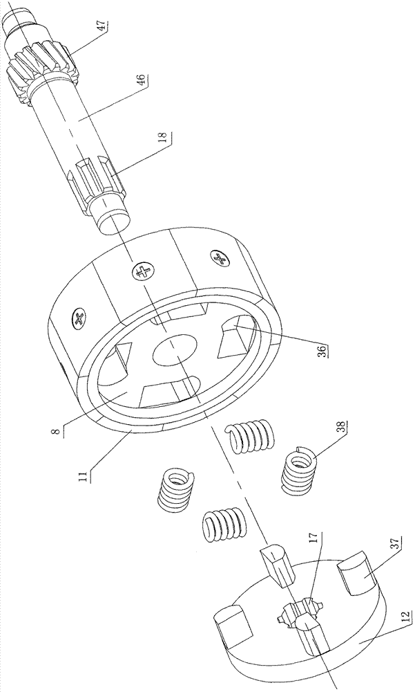 Transmission rotor with buffer function