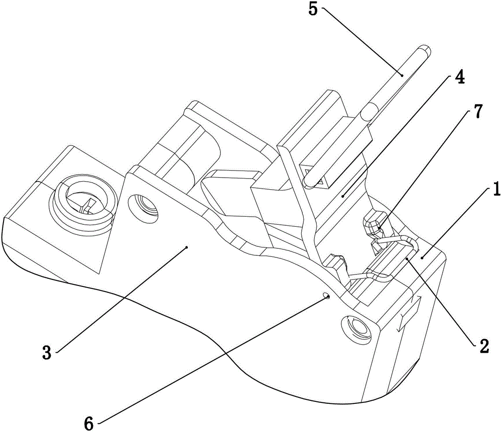 Handle operation mechanism with self-locking device used on isolation switch