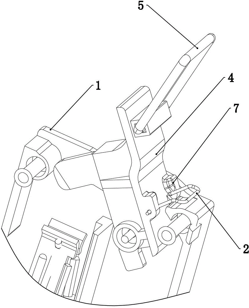 Handle operation mechanism with self-locking device used on isolation switch