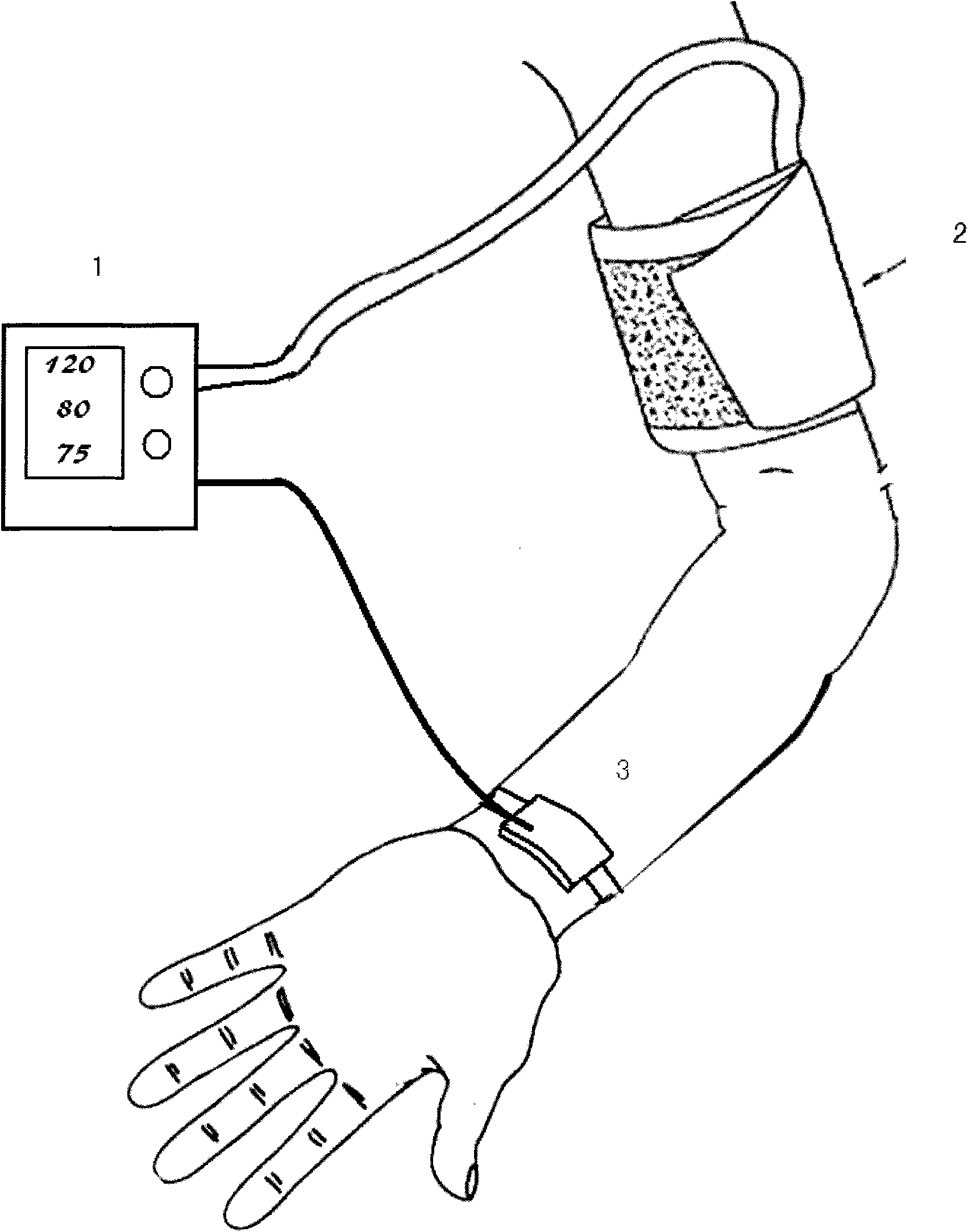 Non-invasive blood pressure measuring device and measuring method thereof