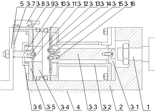 Pneumatic precision positioning mechanism with piezoelectric microdisplacement compensation function