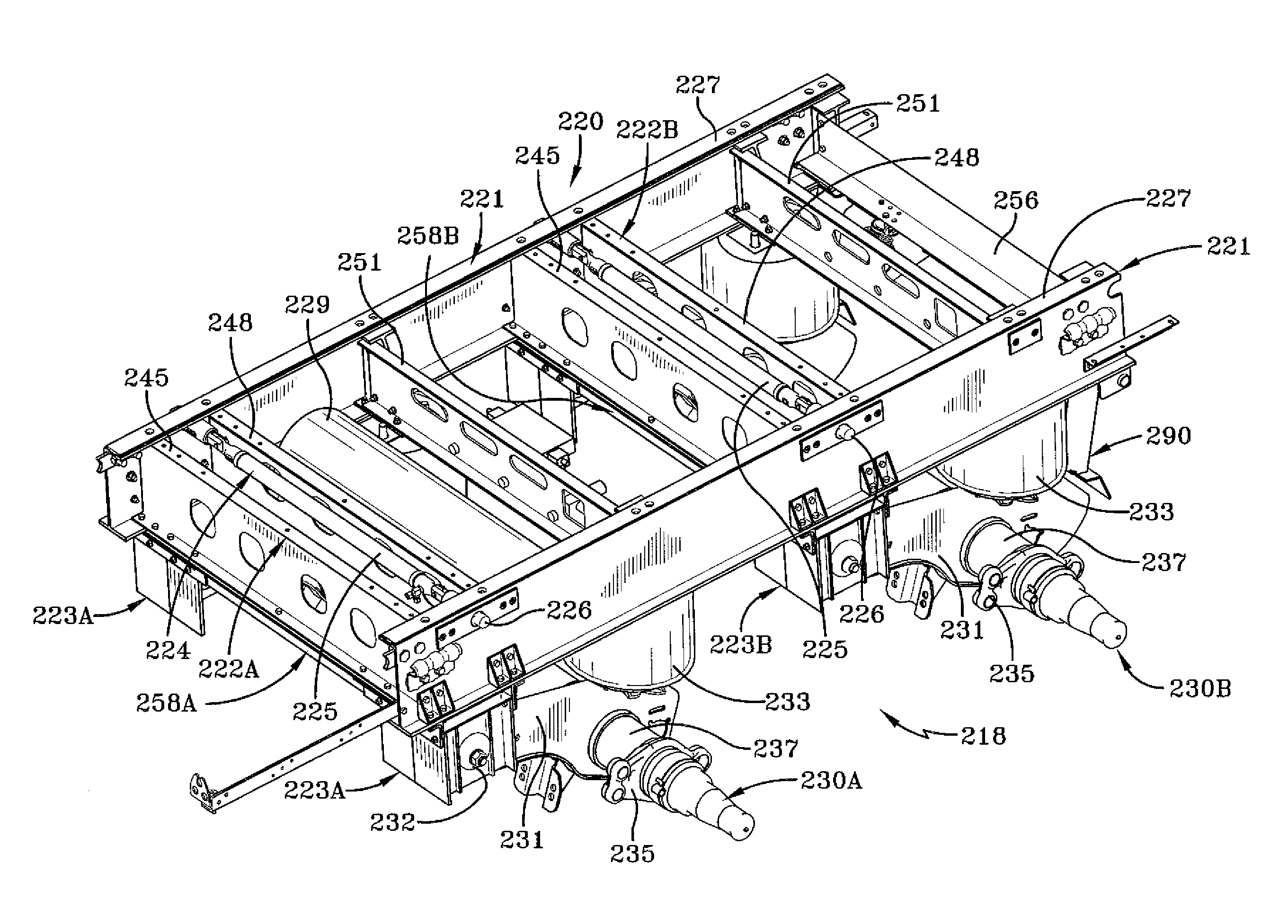 Frame for heavy-duty vehicles