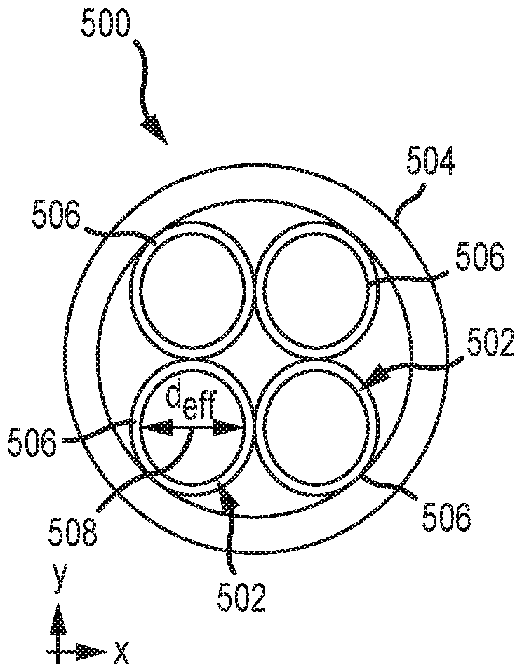 Vibrating flow meter with multi-channel flow tube