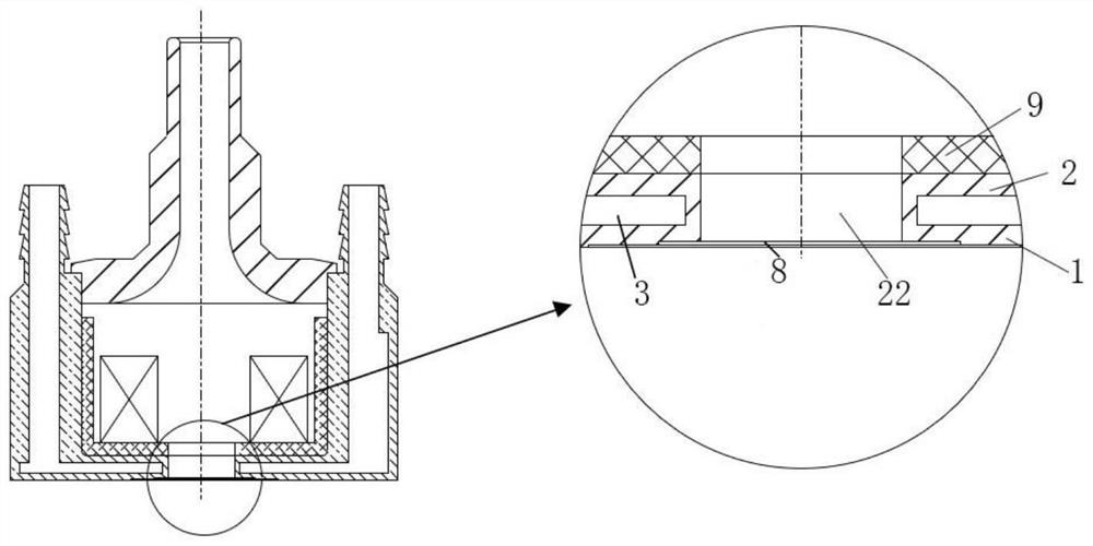 Ultrahigh-temperature-resistant electromagnetic ultrasonic transducer with double-coil structure