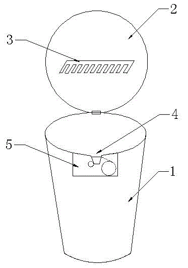 Comb-carried garbage can capable of achieving automatic bundling