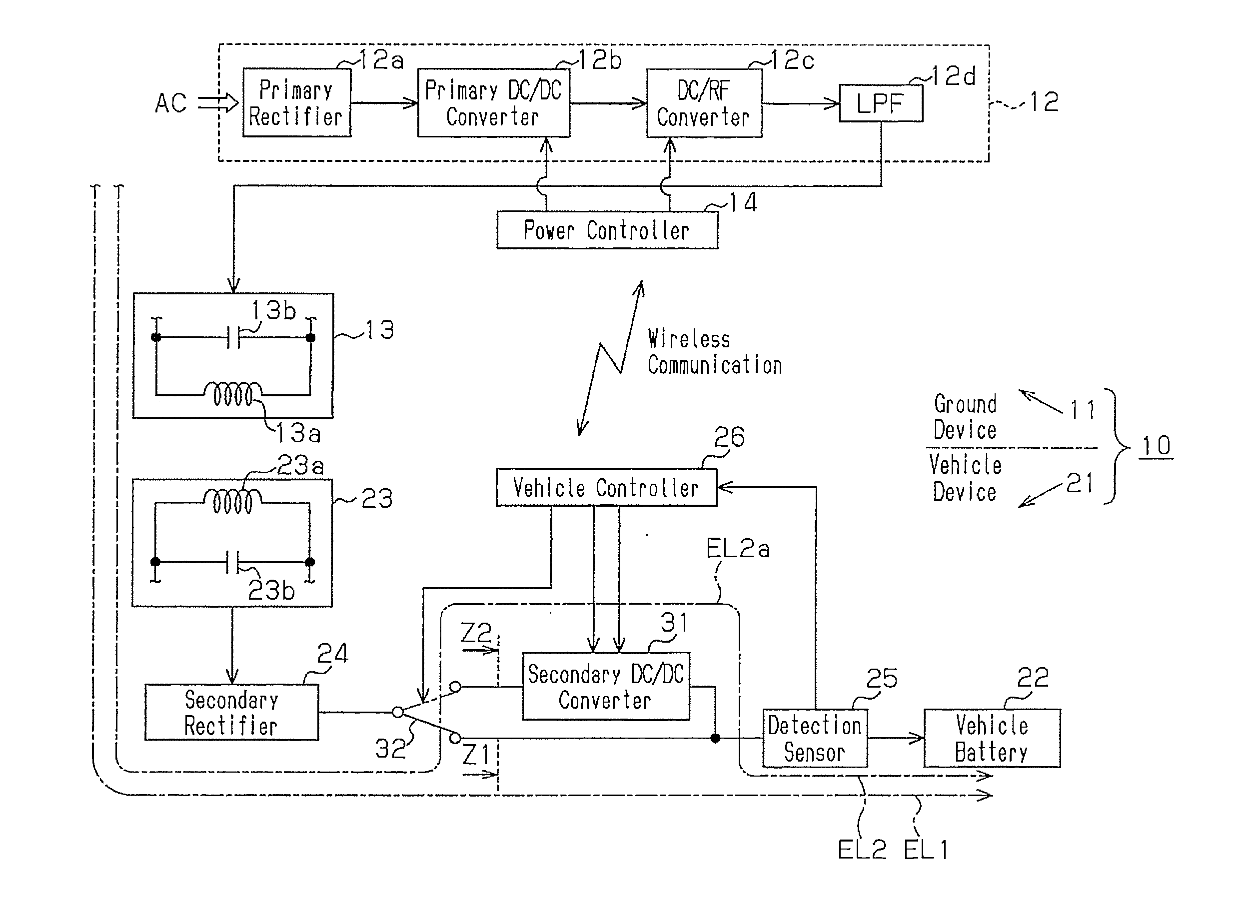 Contactless power transmission device