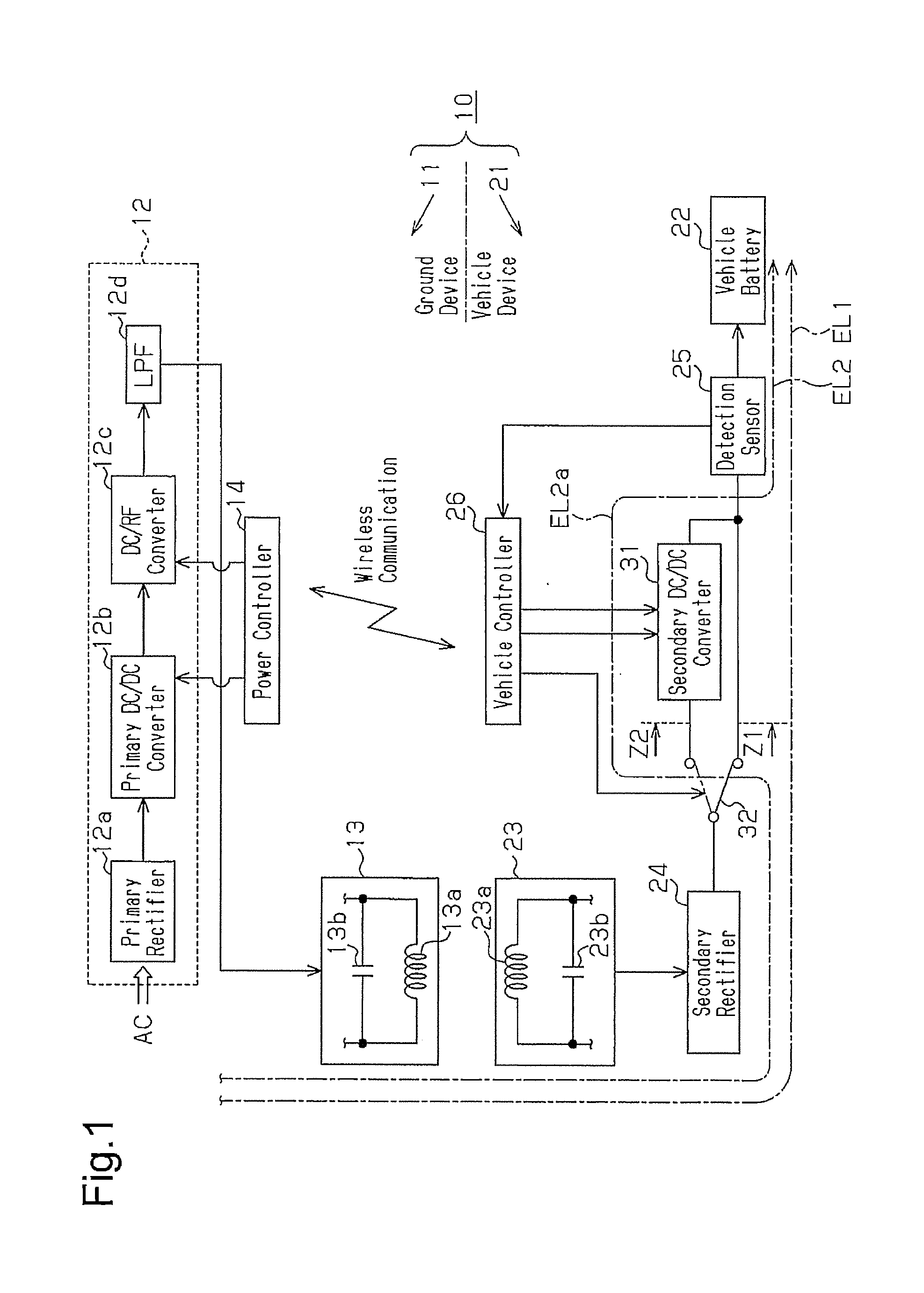 Contactless power transmission device