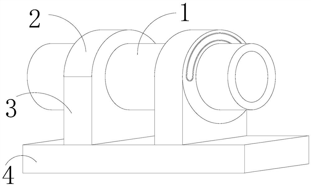 A kind of equipment for pipe cutting with supporting function