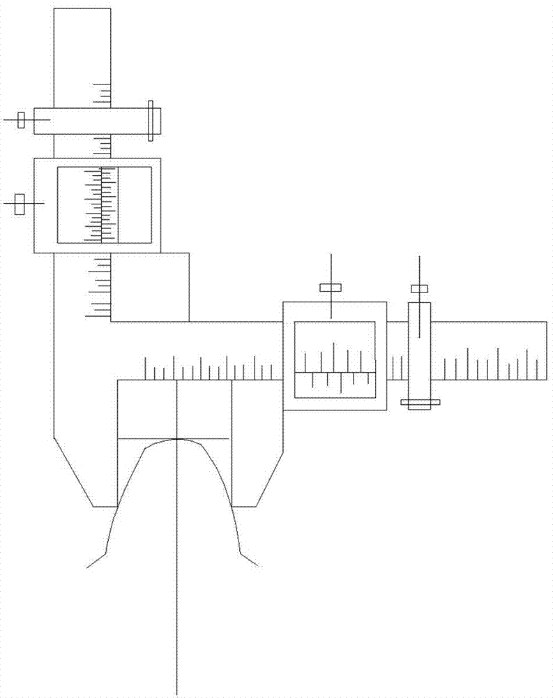 Device and method for measuring tooth thickness of medium and small modulus bevel gear