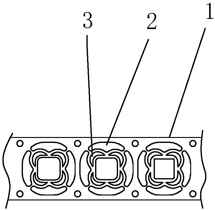 A continuous die cold stamping and drawing process for a camera bracket