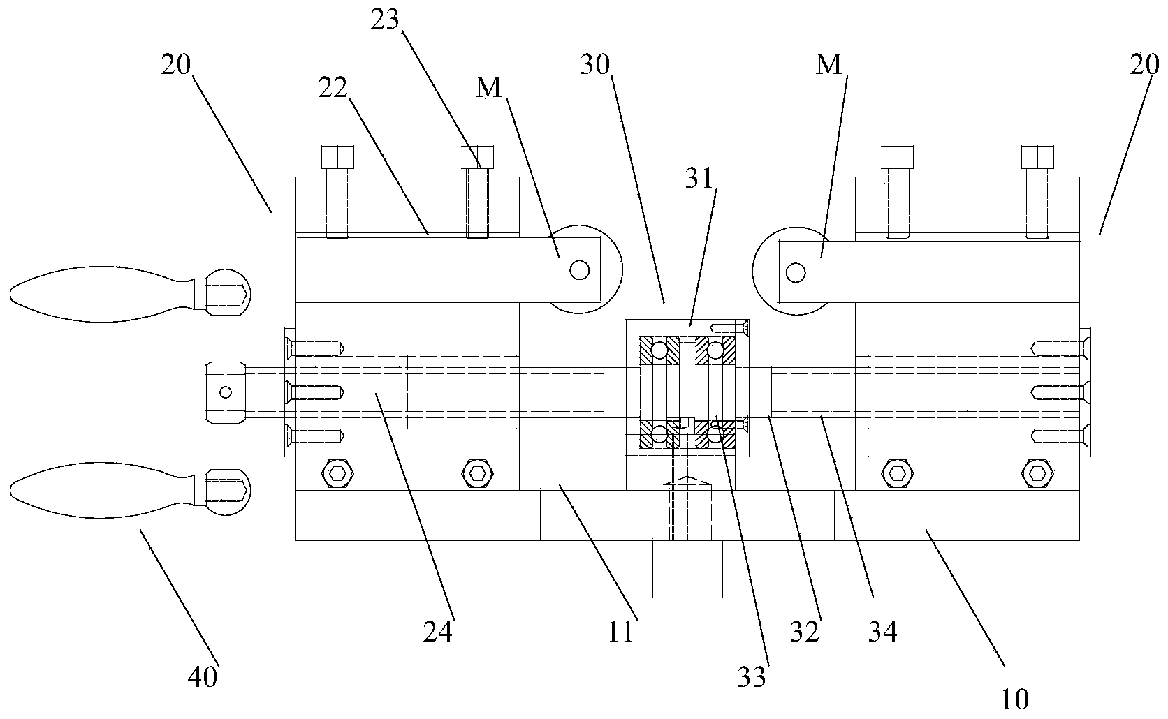 Clamping equipment for knurling tools