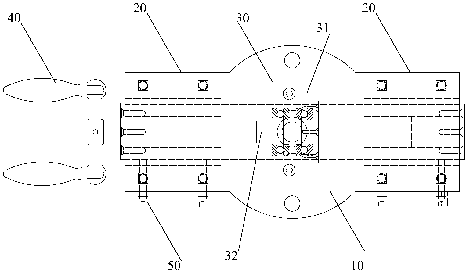 Clamping equipment for knurling tools