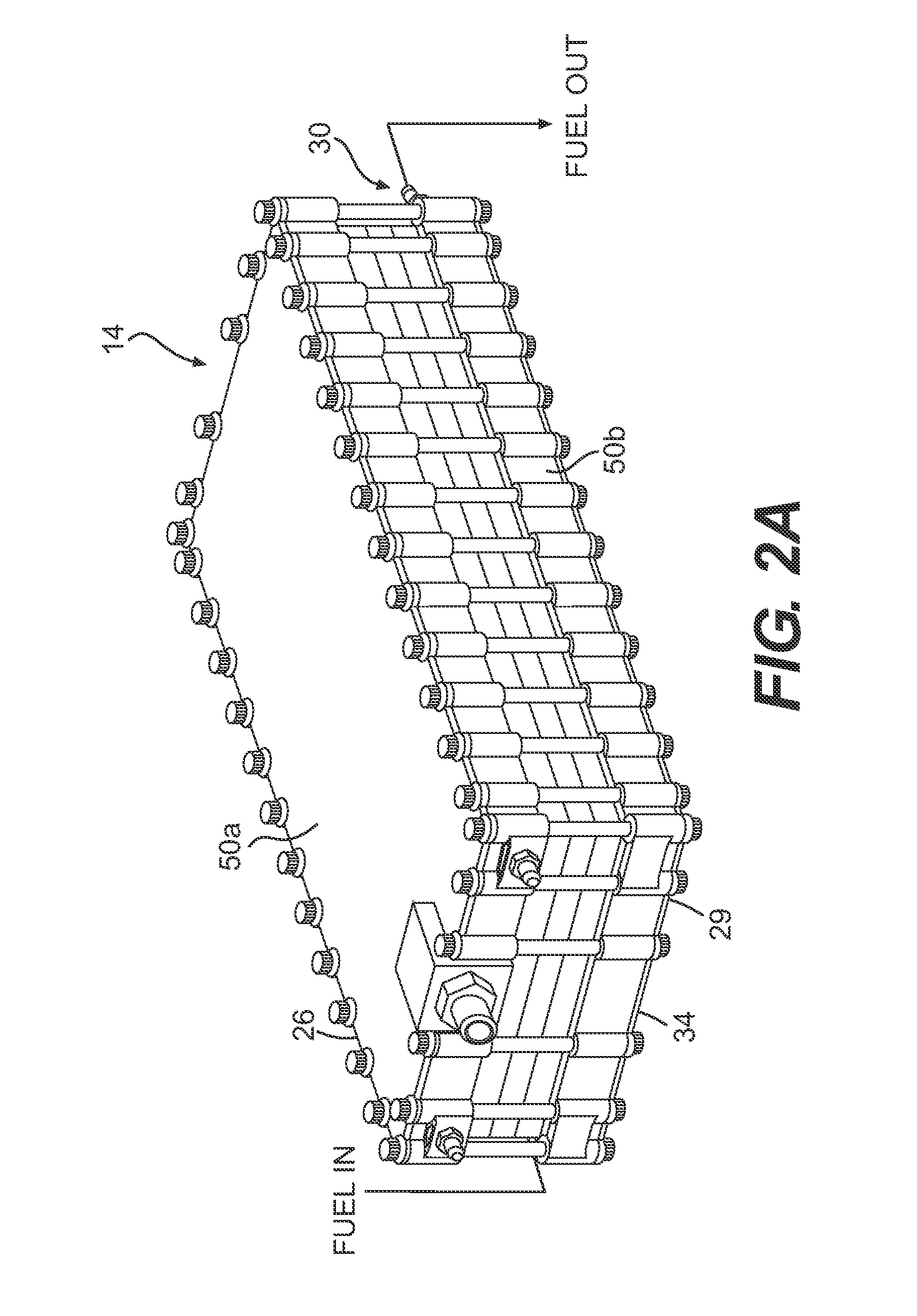Fuel deoxygenation system with non-metallic fuel plate assembly