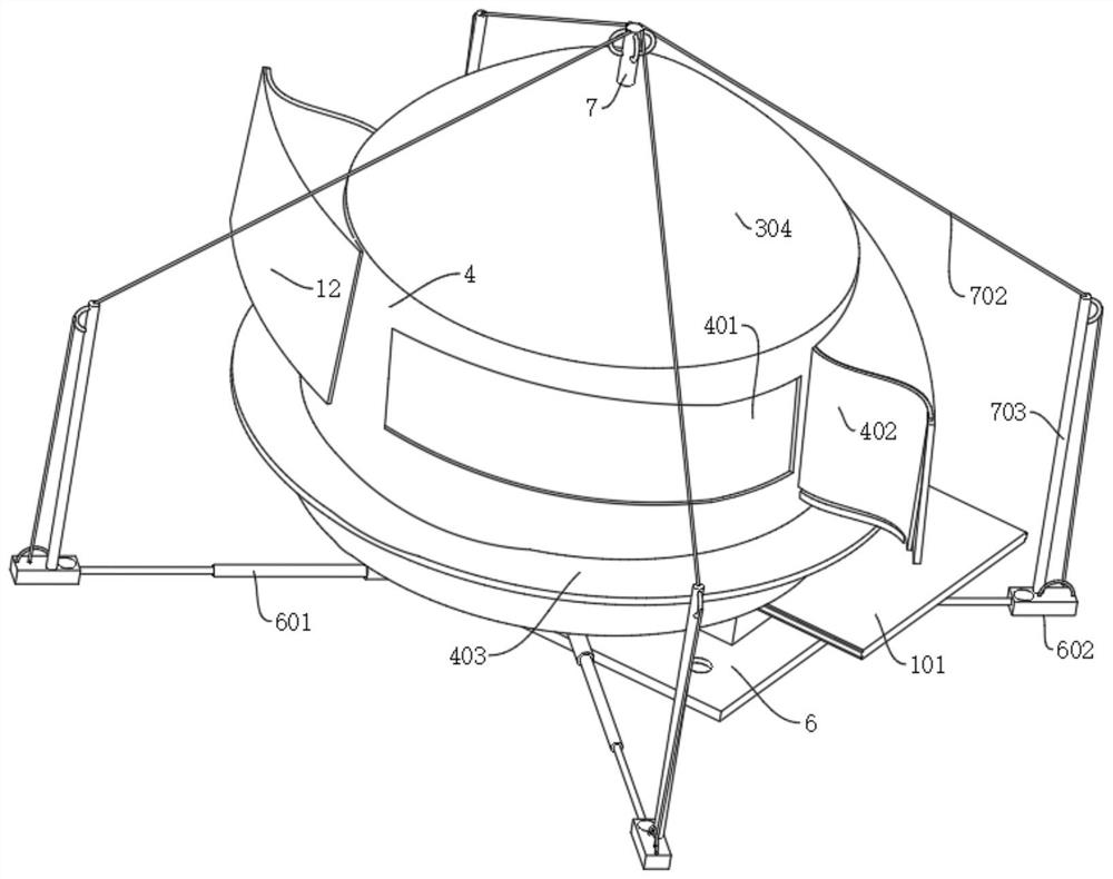 Outdoor portable lamp trapping device