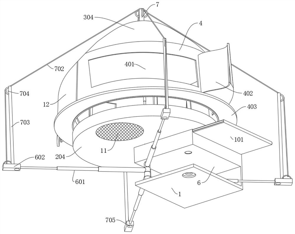 Outdoor portable lamp trapping device