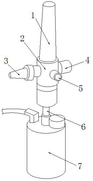 Basic nursing oxygen catheter fixing frame