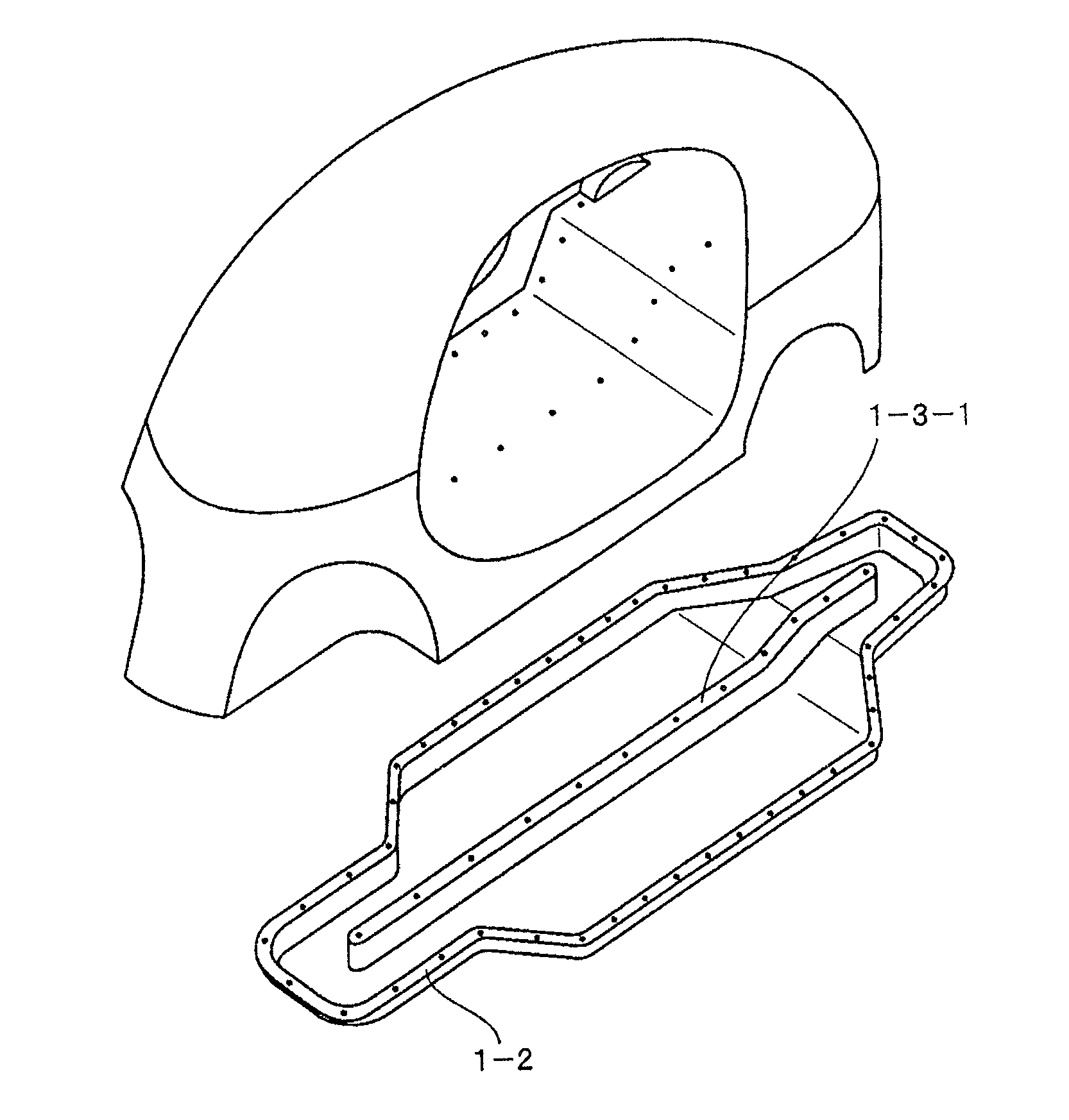 Vehicle of monocoque construction formed from thermoplastic resin members