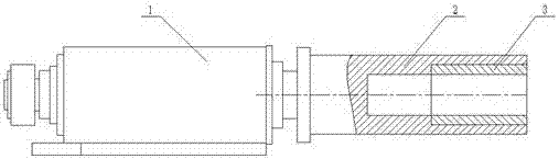 Automatic cleaning device of cylinder liner blank casting machine mould