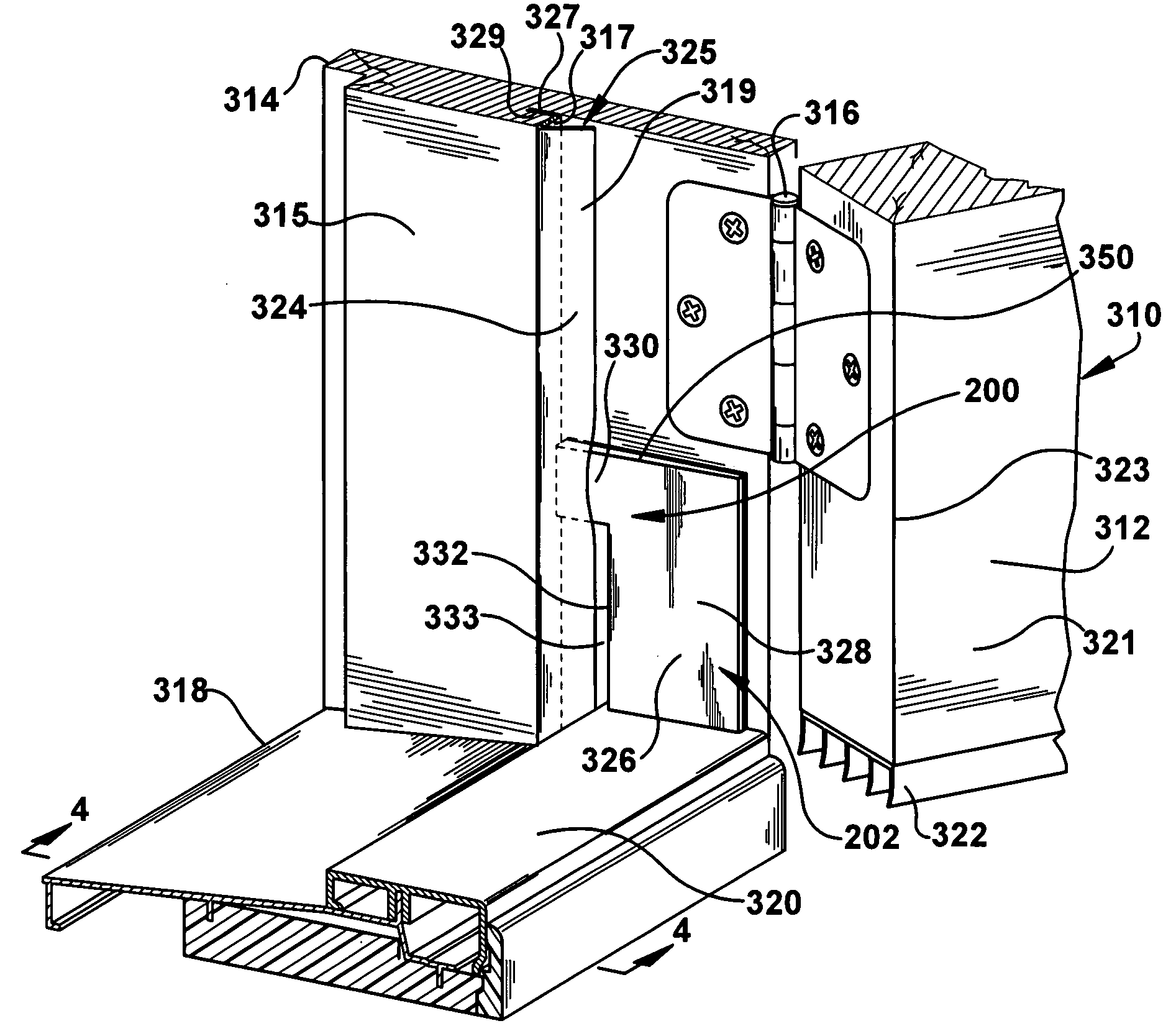 Entry system with water infiltration barrier