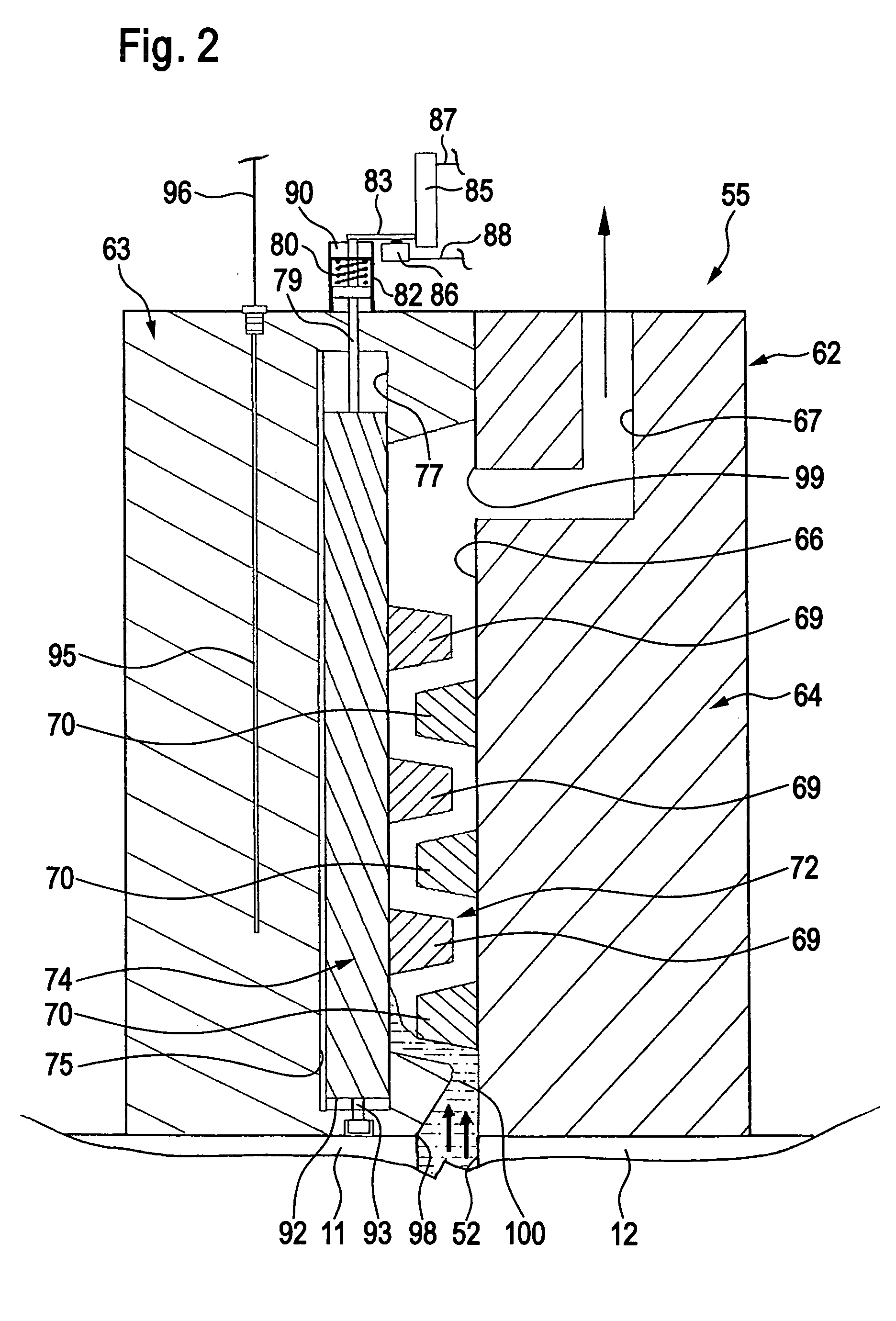 Venting unit for a Die Casting device