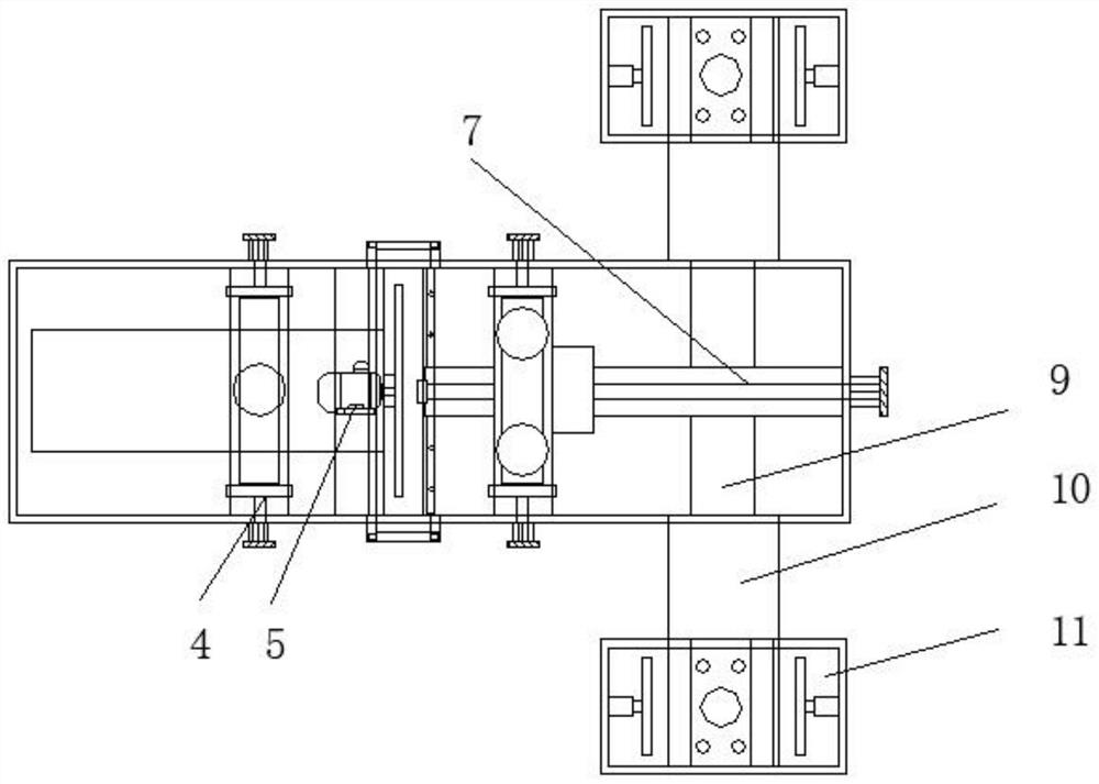 Electronic radiator punching and cutting device