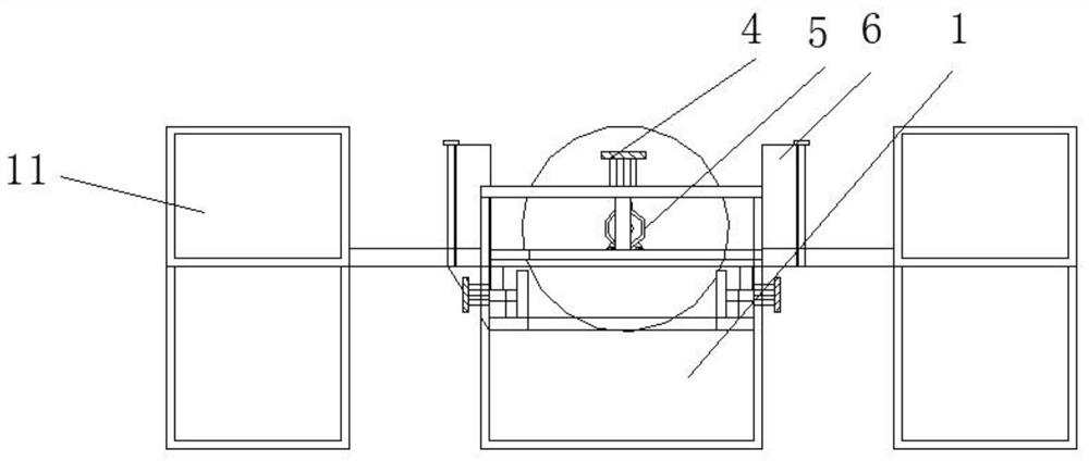 Electronic radiator punching and cutting device