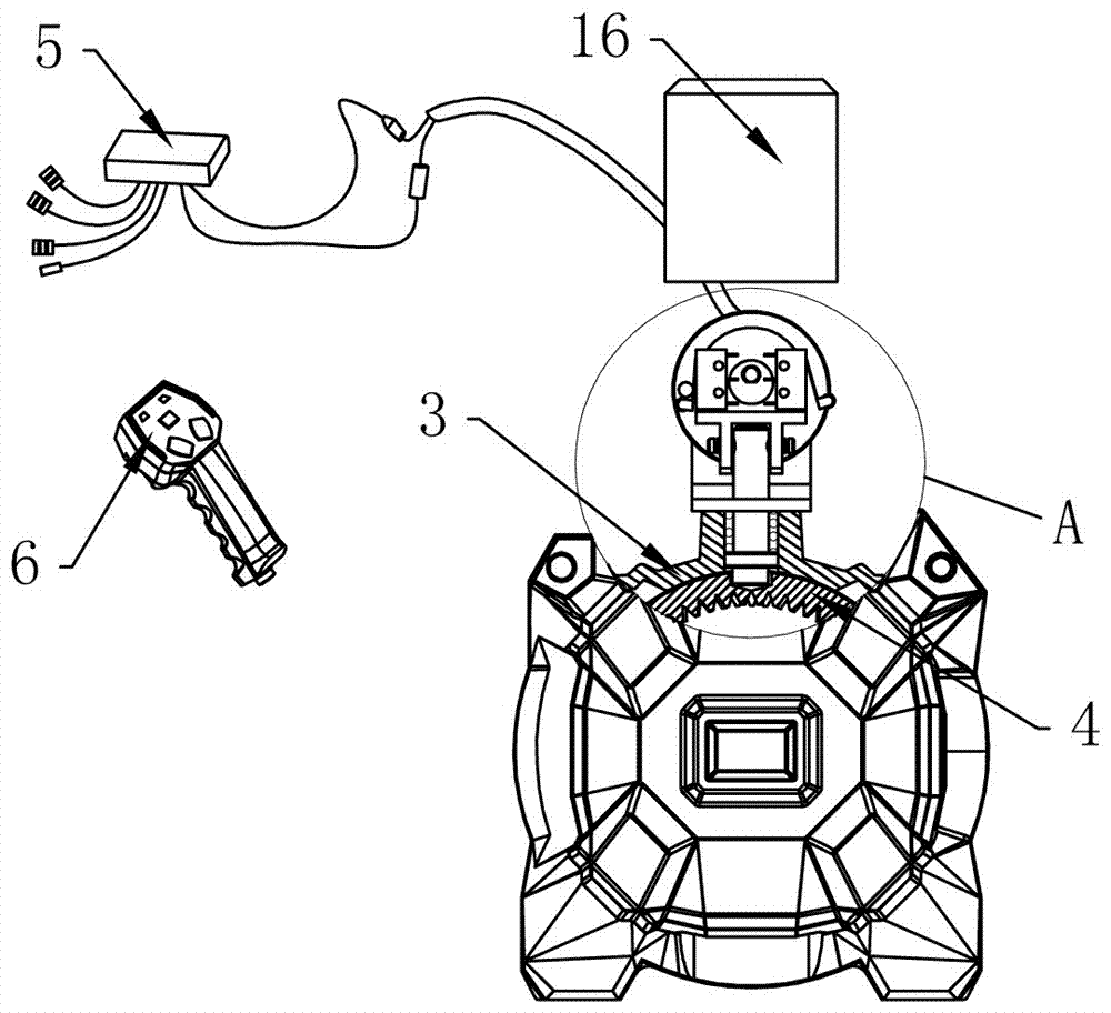 Electric clutch type winch