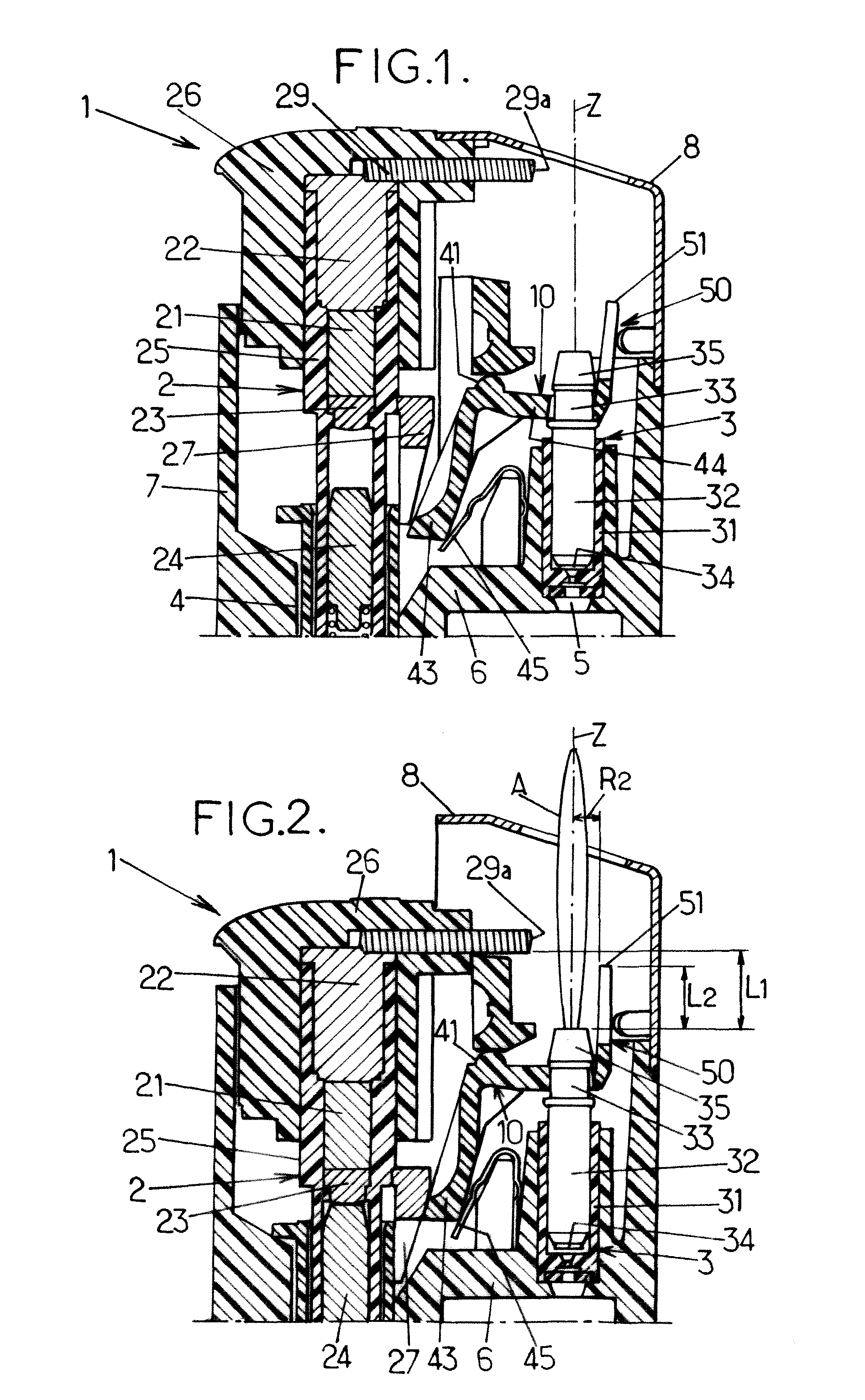 Lighter with piezoelectric ignition
